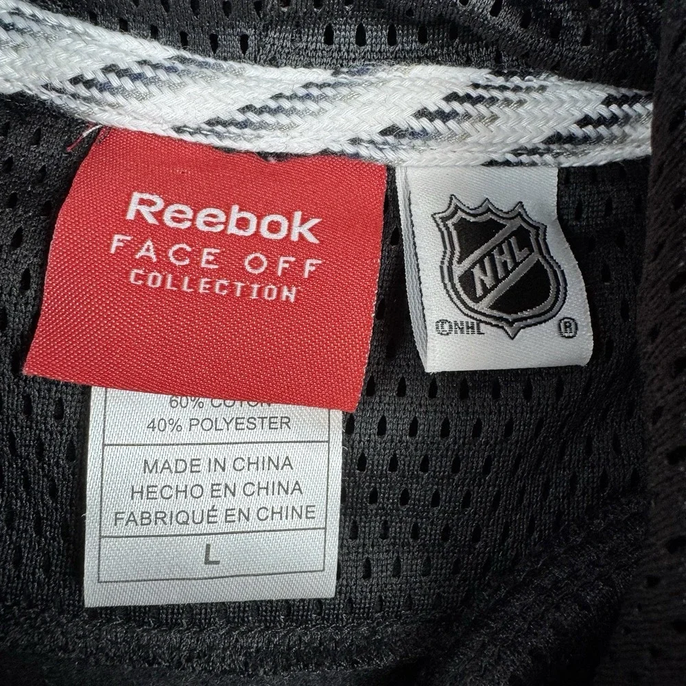 Reebok‎ Hoodie Mens Large Black Phoenix Coyotes Hockey Face Off Collection NHL